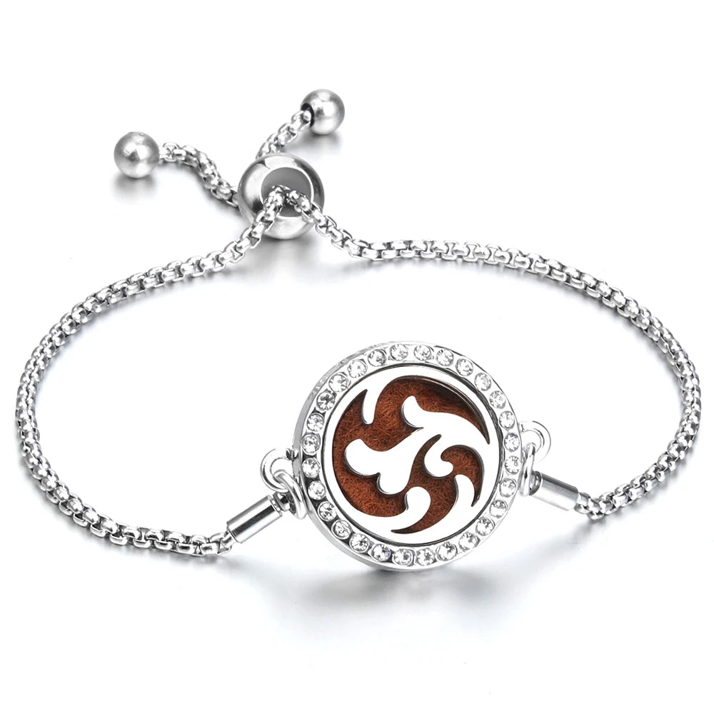 Adjustable Aromatherapy Bracelet – Aroma Perfume Essential Oil Diffuser Jewelry
