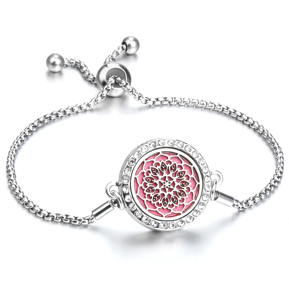Adjustable Aromatherapy Bracelet – Aroma Perfume Essential Oil Diffuser Jewelry