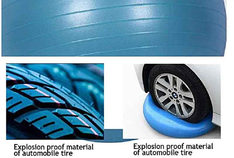 PVC Yoga Exercise Ball – Anti-Burst Balance Fitness Ball (45–95cm)