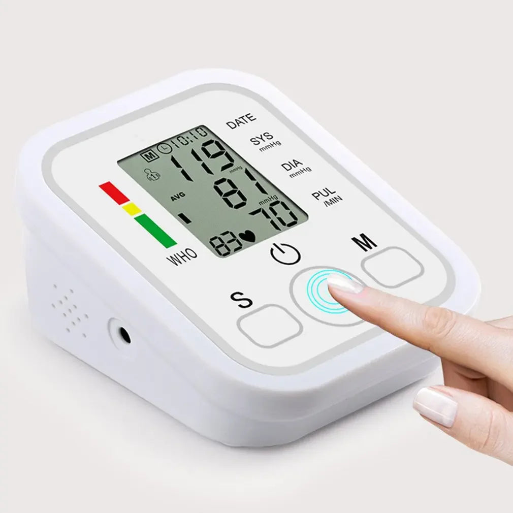 Digital Arm Blood Pressure Monitor – LCD Portable BP Meter