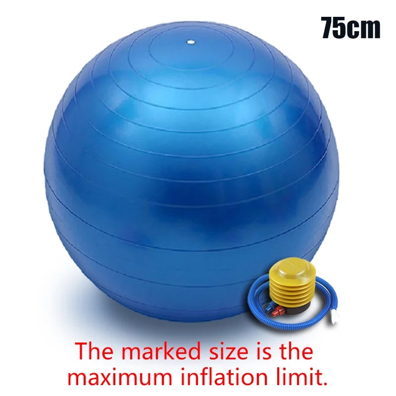 Anti-Burst Yoga & Pilates Ball – 25/55/75cm Fitness Sculpting Ball