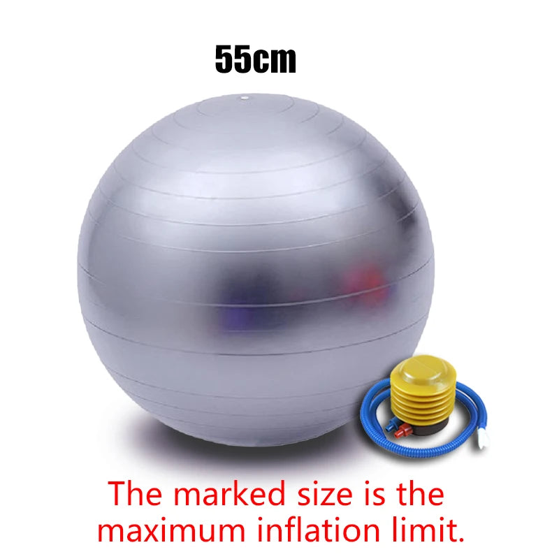 Anti-Burst Yoga & Pilates Ball – 25/55/75cm Fitness Sculpting Ball