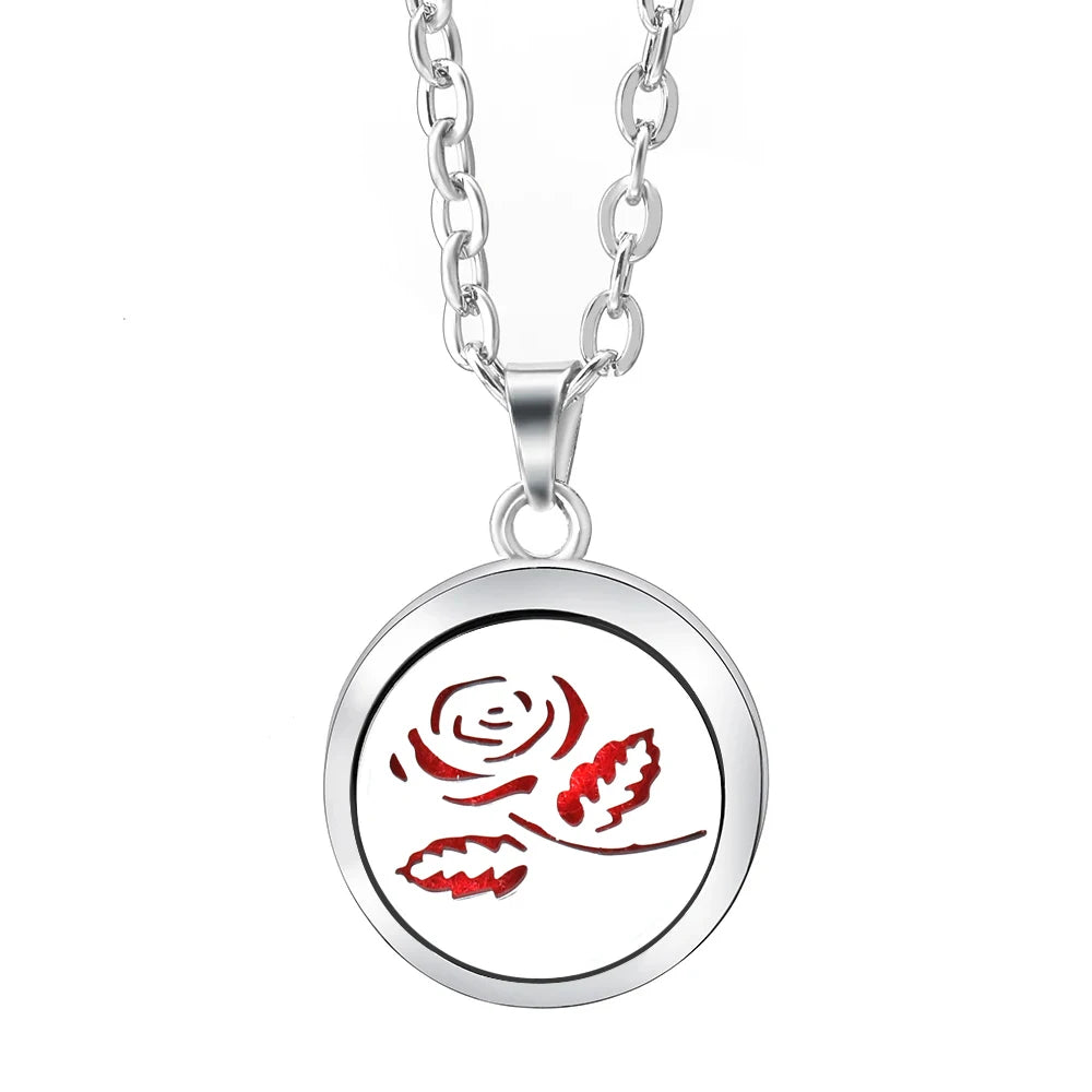 Essential Oil Diffuser Necklace – Stainless Steel Locket Pendant