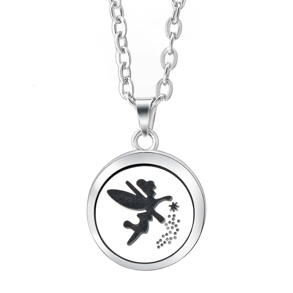 Essential Oil Diffuser Necklace – Stainless Steel Locket Pendant