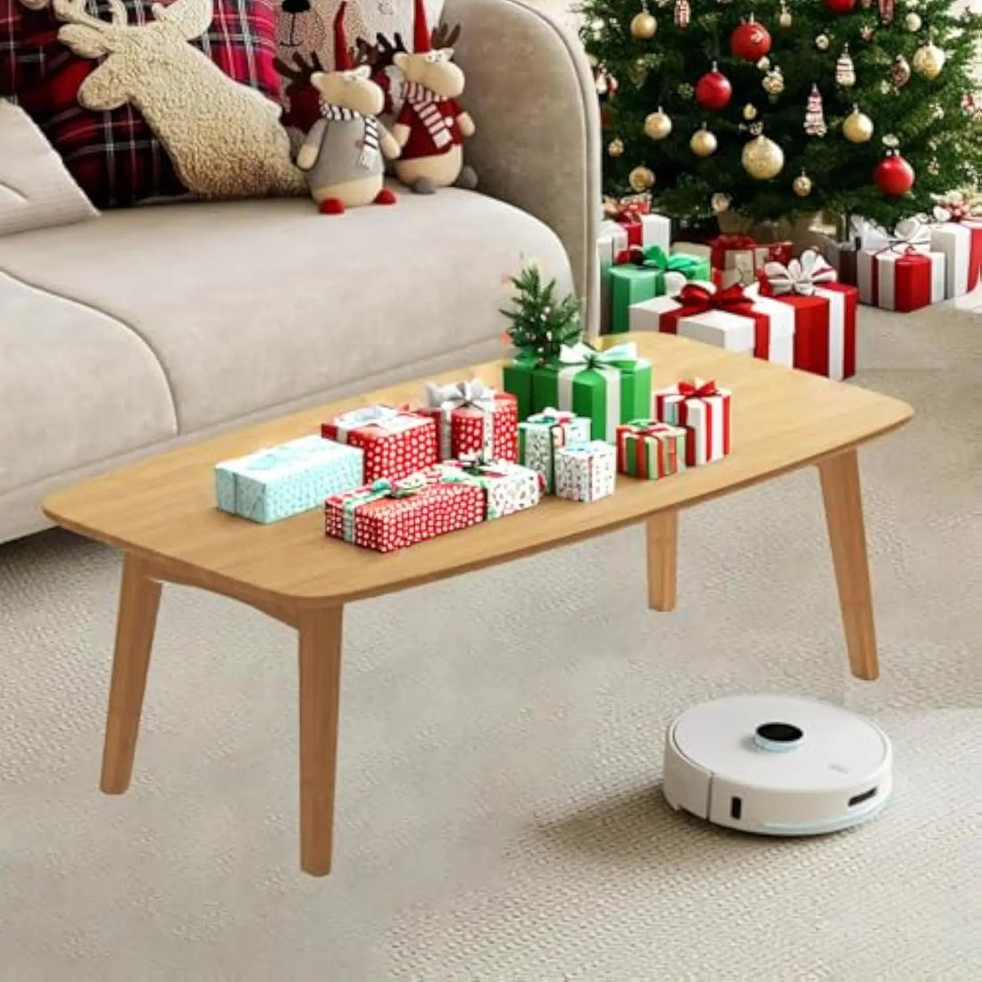 Japanese Folding Floor Table – Bamboo Low Coffee Table