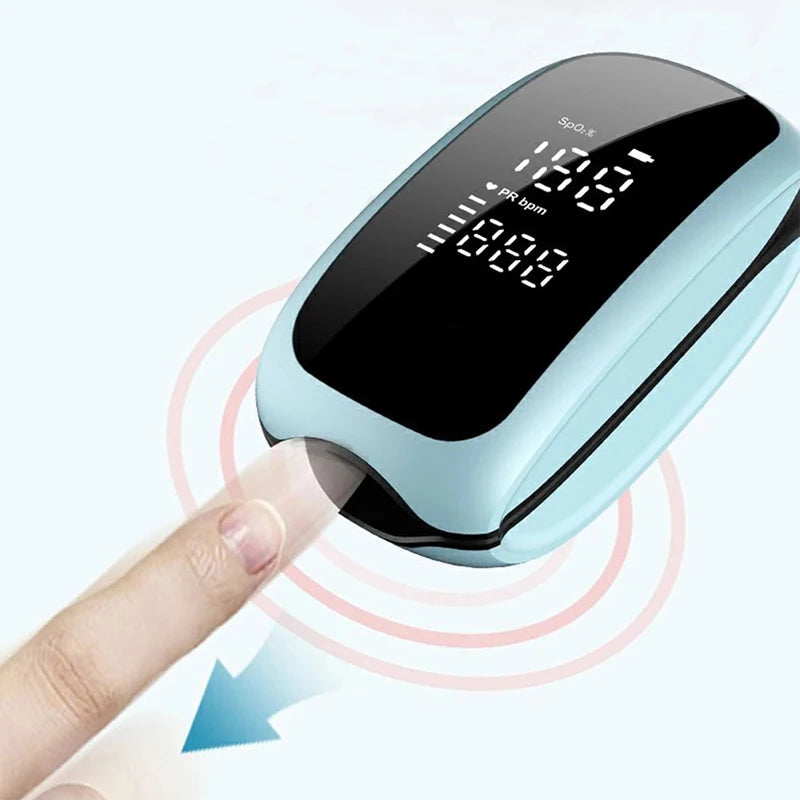 Rechargeable Finger Pulse Oximeter – Digital SpO2 & Heart Rate Monitor