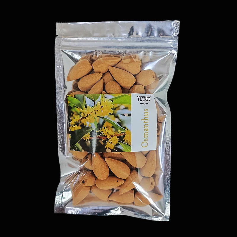 Backflow Incense Cones – Mixed Natural Scents for Waterfall Burners - 50pcs
