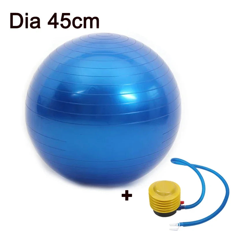 Durable PVC Yoga Ball with Textured Grip, Pump Can Be Selected 45/25cm