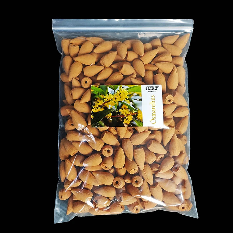 Backflow Incense Cones – Mixed Natural Scents for Waterfall Burners - 100g about 56pcs