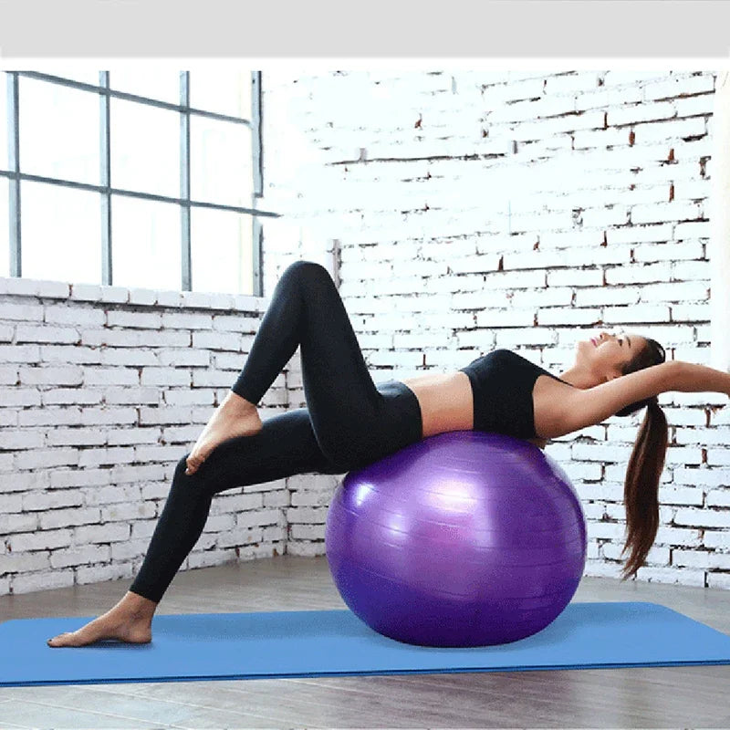 Durable PVC Yoga Ball with Textured Grip, Pump Can Be Selected 45/25cm