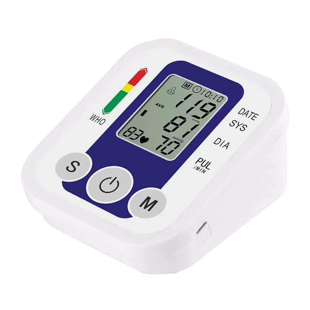 Digital Arm Blood Pressure Monitor – LCD Portable BP Meter