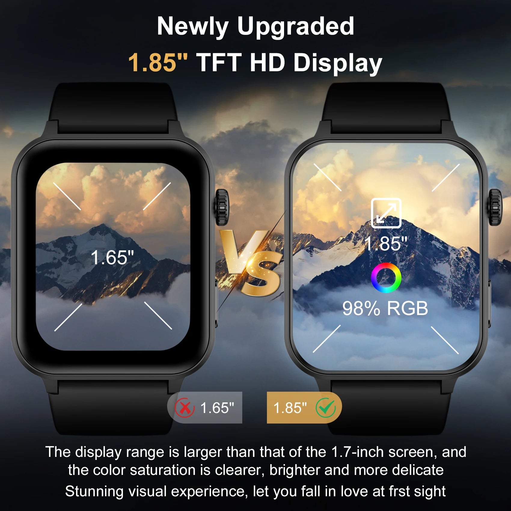 Baolubao 1.85" Smartwatch Fitness Tracker