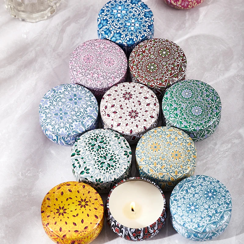 Obisesio 4pc & 12pc Scented Soy Candle Set – Aromatherapy Gift for Home & Friends