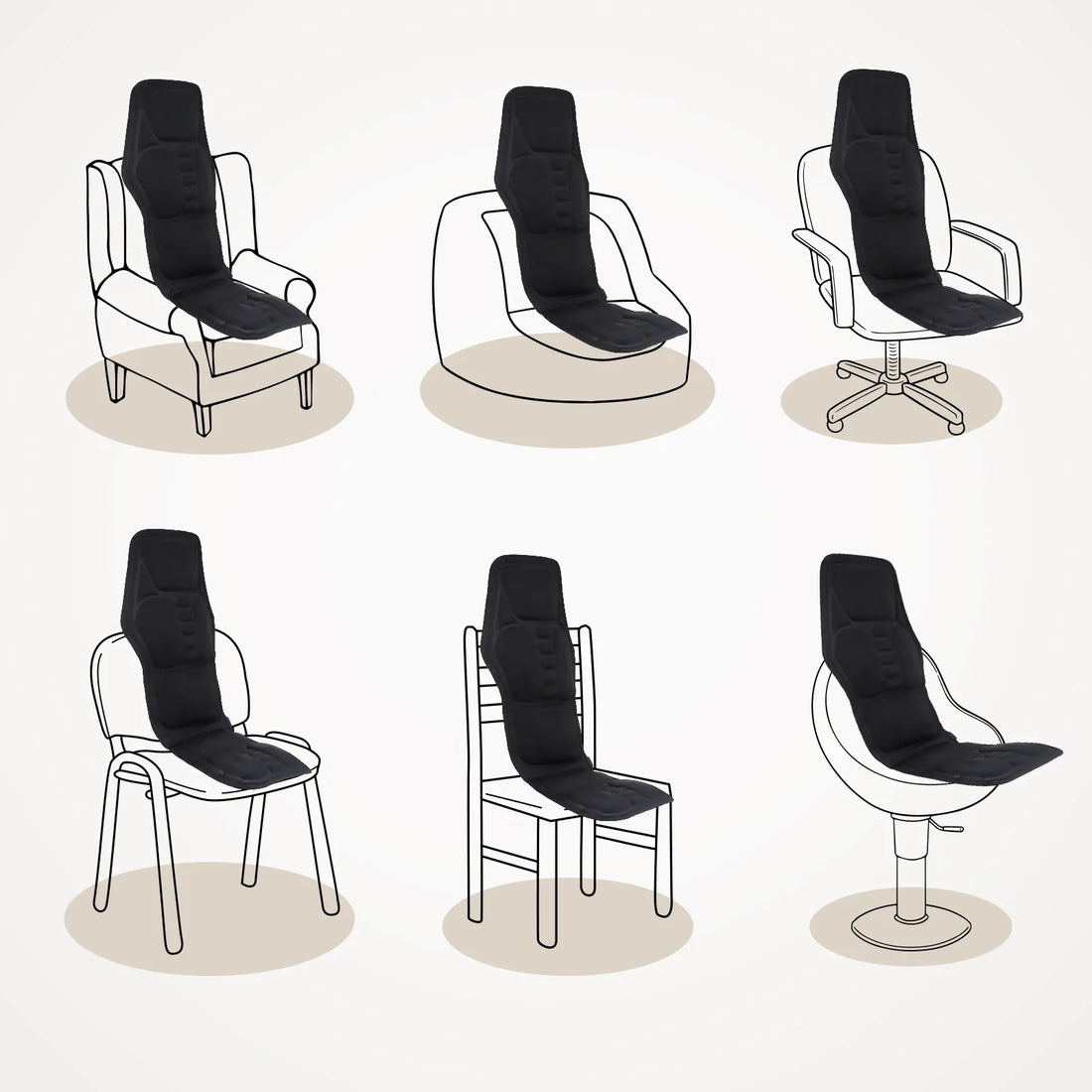 Infrared Full-Body Massage Chair Cushion