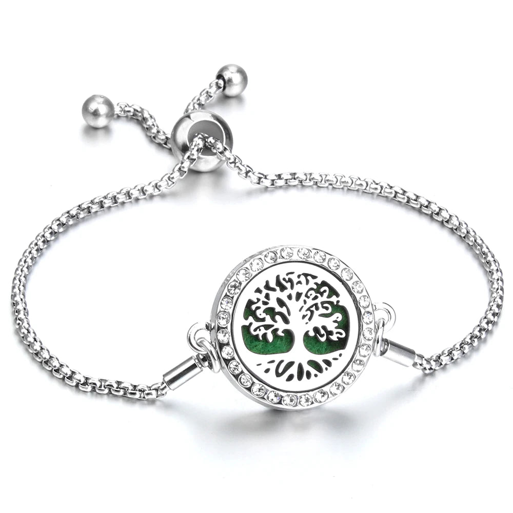 Adjustable Aromatherapy Bracelet – Aroma Perfume Essential Oil Diffuser Jewelry