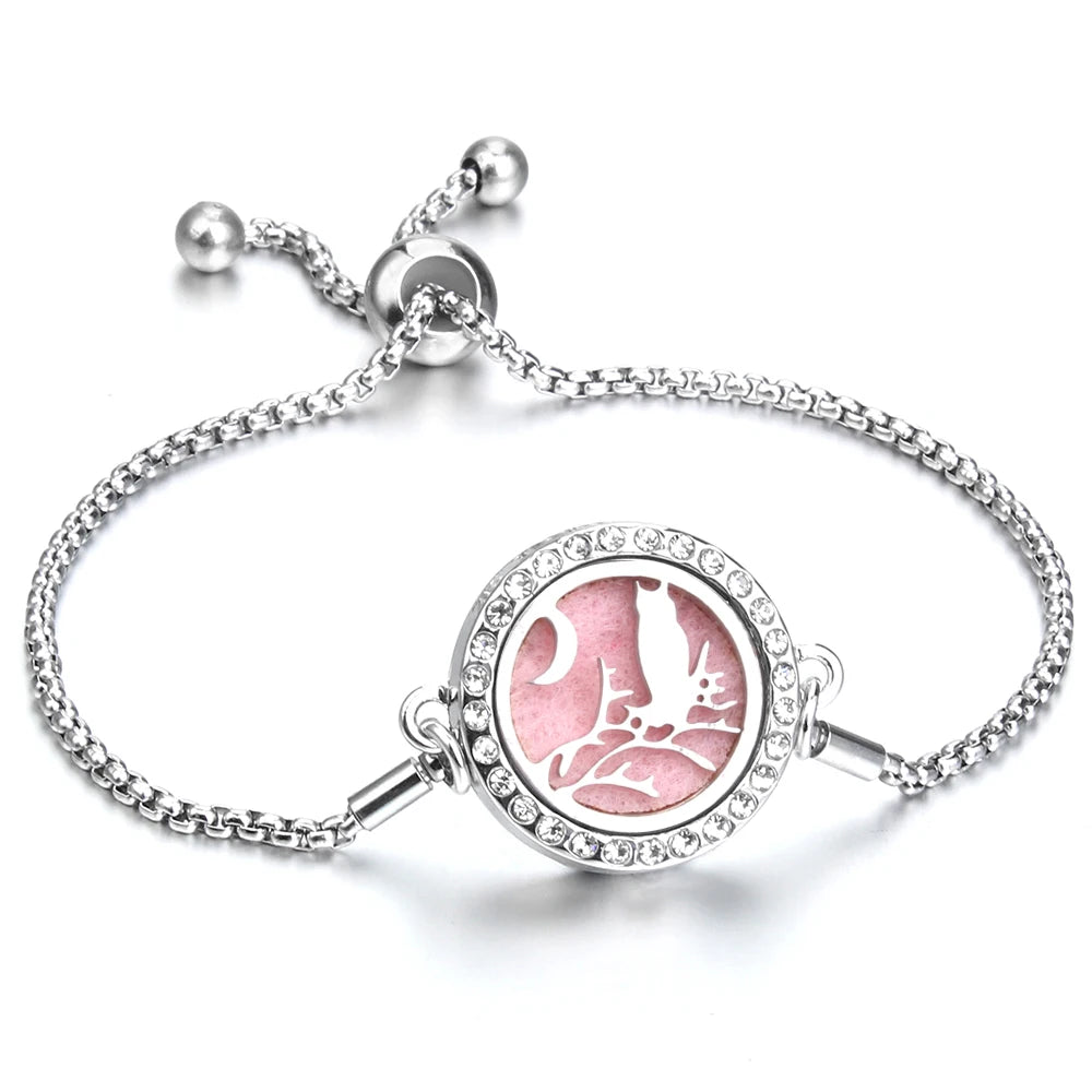 Adjustable Aromatherapy Bracelet – Aroma Perfume Essential Oil Diffuser Jewelry