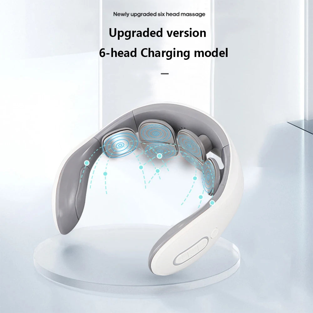 Portable Smart Neck Massager – USB Rechargeable Deep Tissue Cervical Relief Device