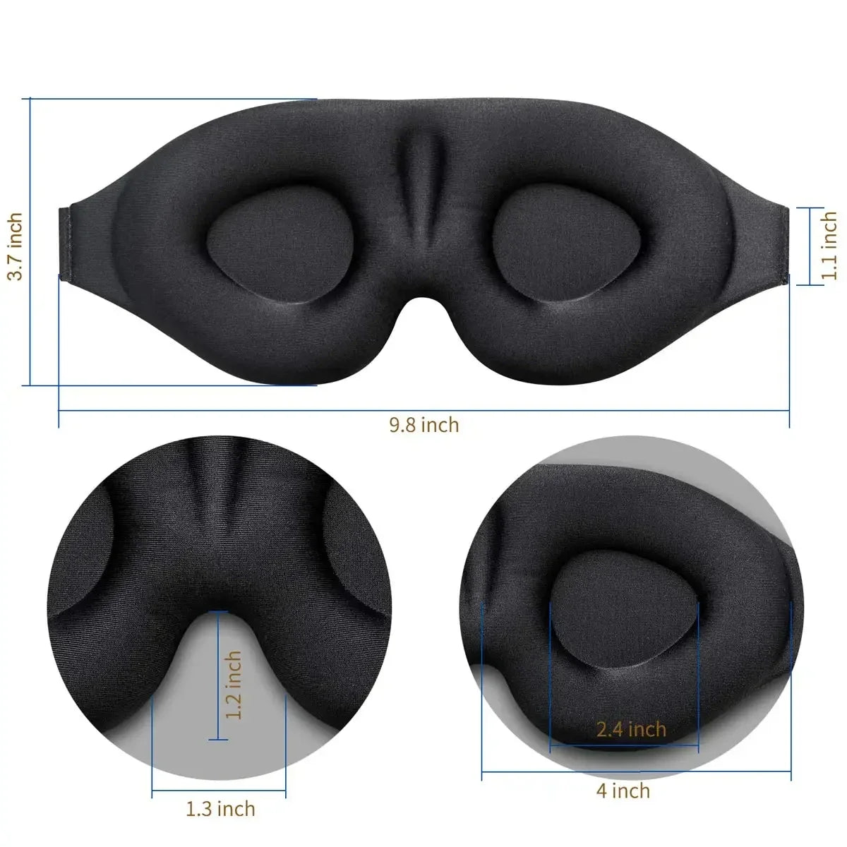 3D Contoured Sleep Eye Mask