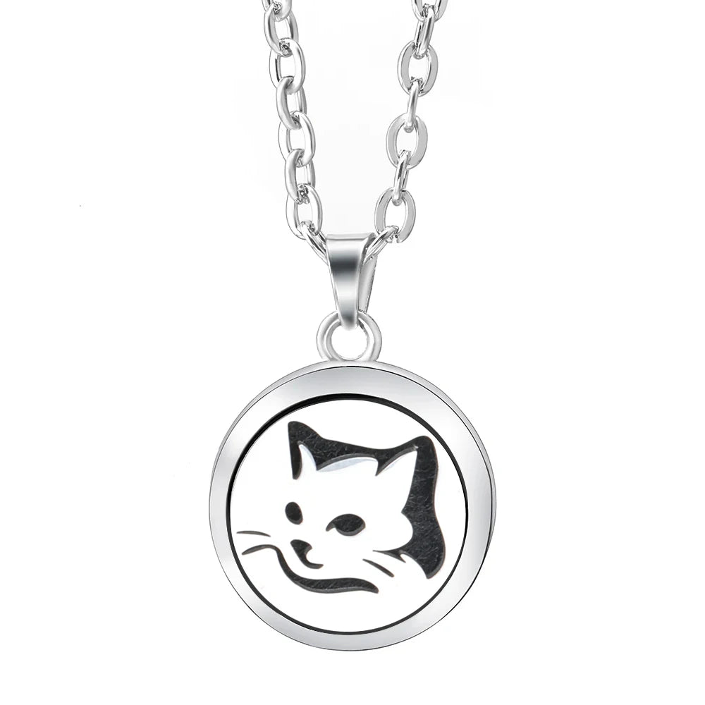 Essential Oil Diffuser Necklace – Stainless Steel Locket Pendant