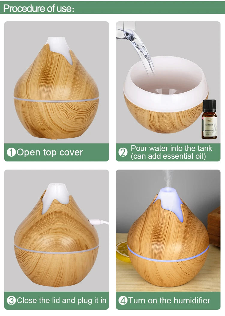 Aromatherapy Essential Oil Diffuser with Remote Control