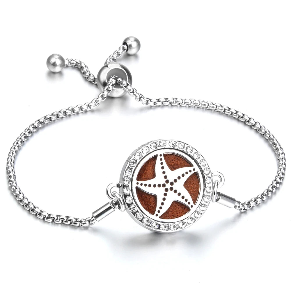 Adjustable Aromatherapy Bracelet – Aroma Perfume Essential Oil Diffuser Jewelry