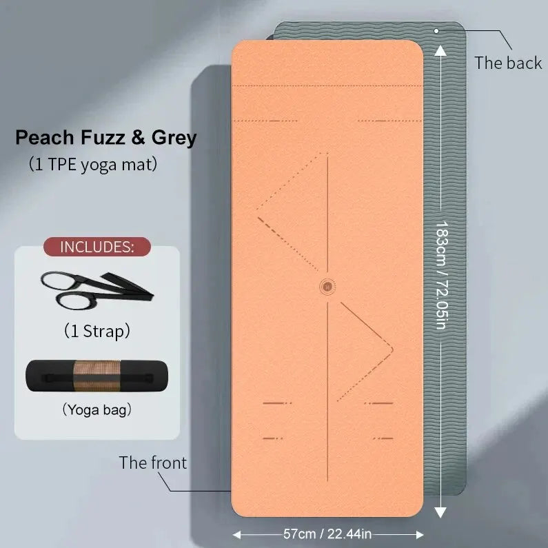 WESTTUNE Non-Slip Yoga Mat with Strap & Bag