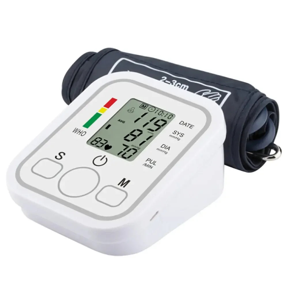 Digital Arm Blood Pressure Monitor – LCD Portable BP Meter