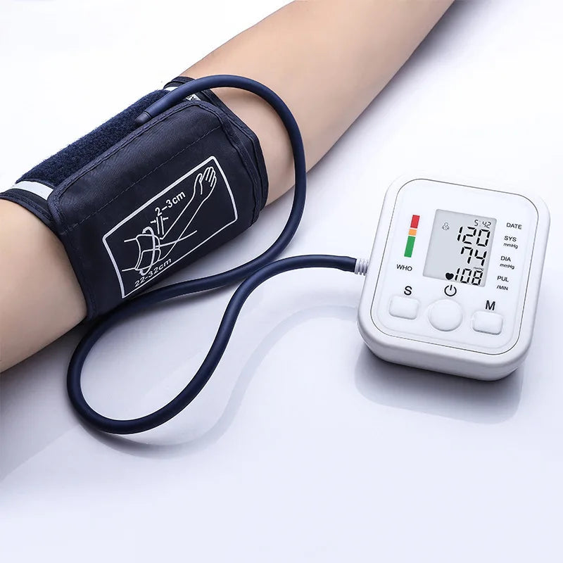 Digital Arm Blood Pressure Monitor – LCD Portable BP Meter