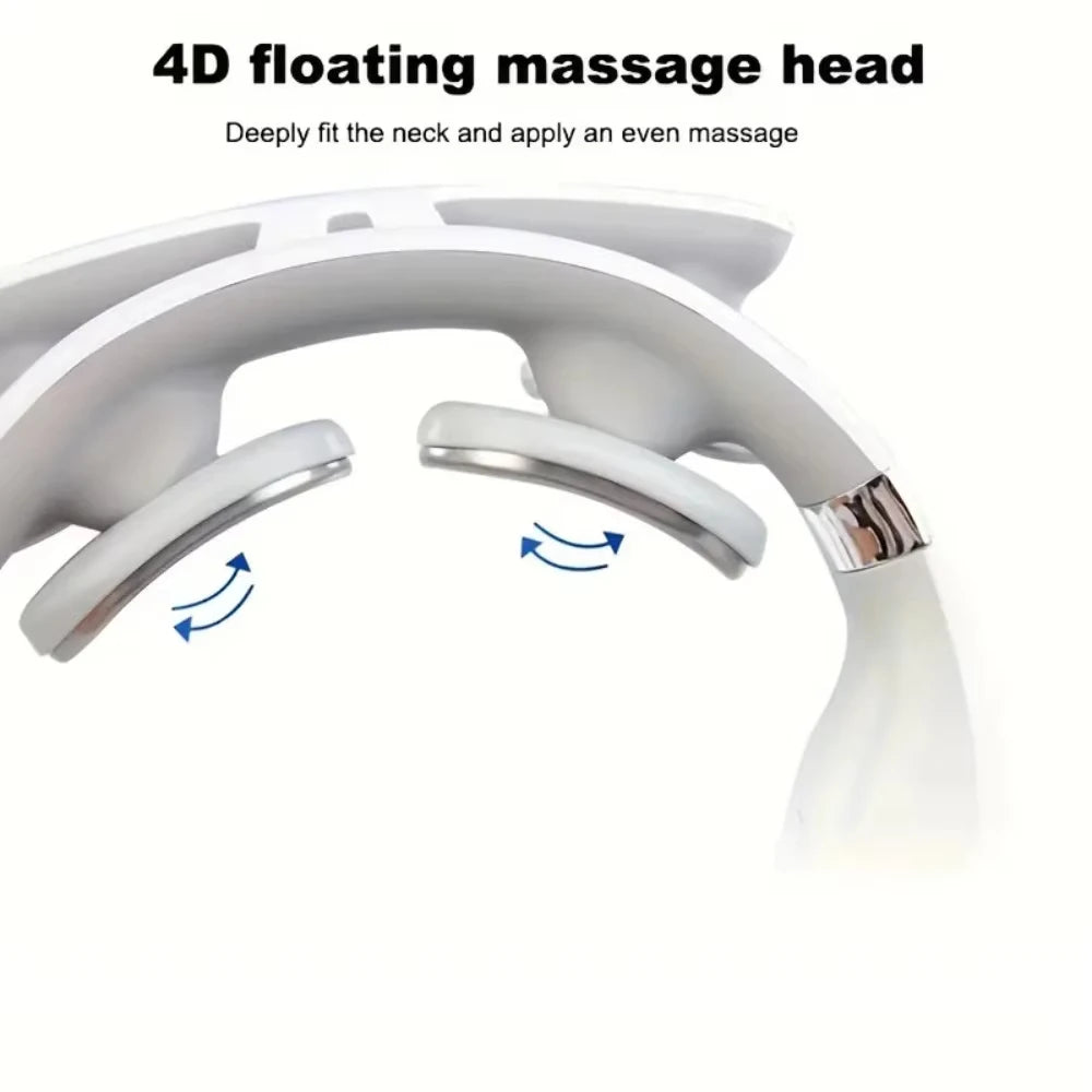 Portable Smart Neck Massager – USB Rechargeable Deep Tissue Cervical Relief Device