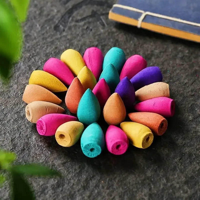 Backflow Incense Cones – Mixed Natural Scents for Waterfall Burners