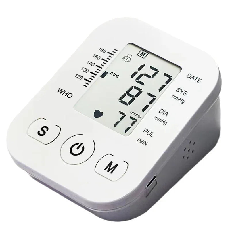 Digital Arm Blood Pressure Monitor – LCD Portable BP Meter