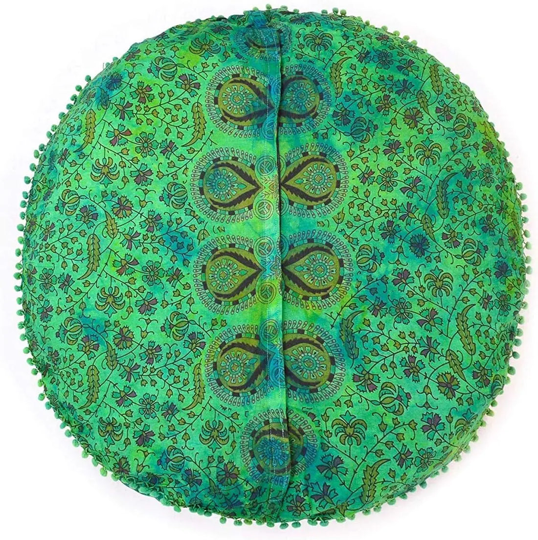 Green Tie Dye Boho Floor Pillow