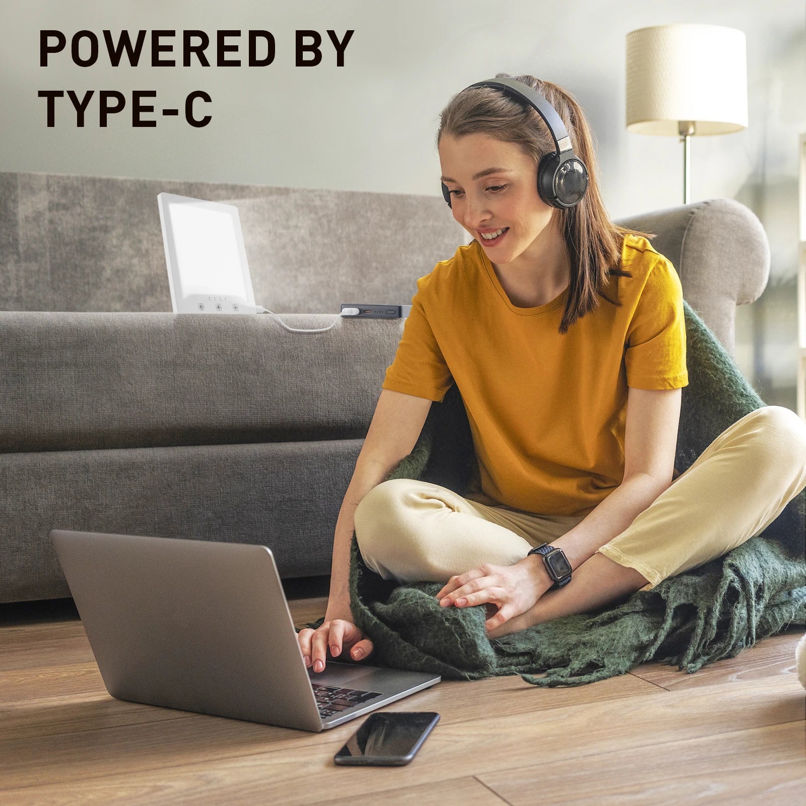 10,000 Lux Full Spectrum SAD Lamp – Adjustable Brightness & Color Temperature