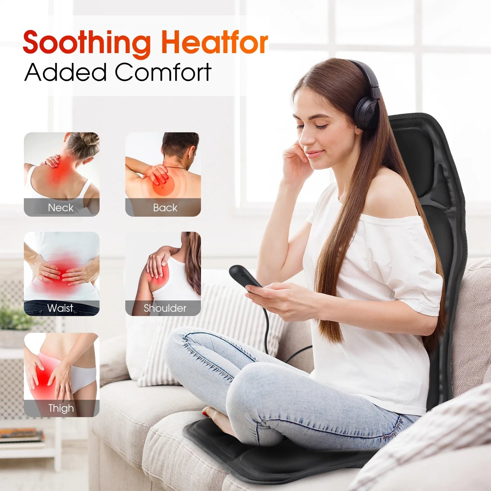 Infrared Full-Body Massage Chair Cushion