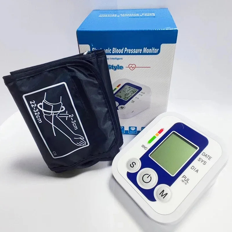 Digital Arm Blood Pressure Monitor – LCD Portable BP Meter