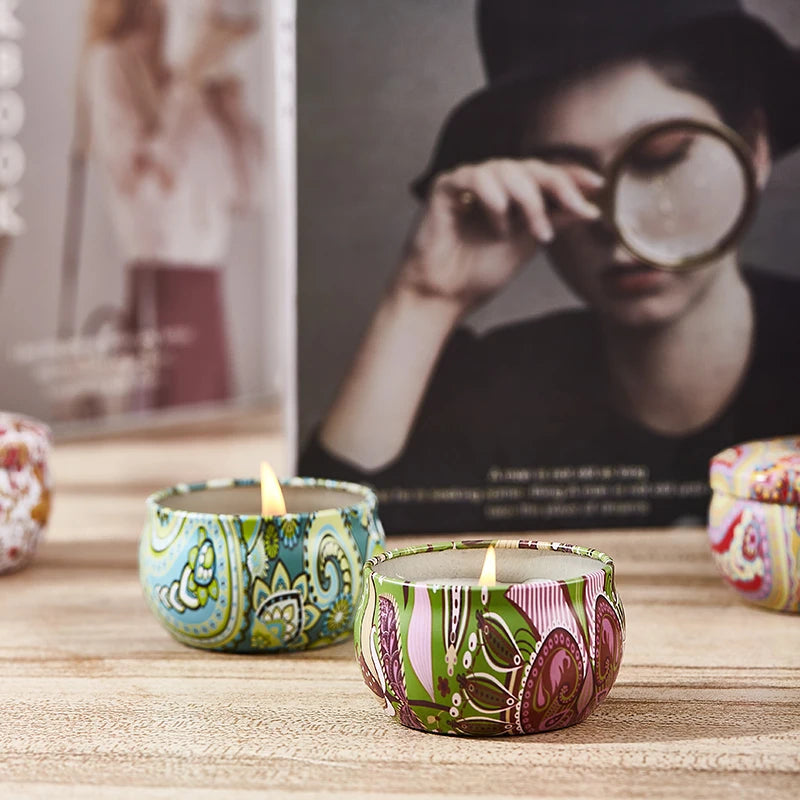 Obisesio 4pc & 12pc Scented Soy Candle Set – Aromatherapy Gift for Home & Friends