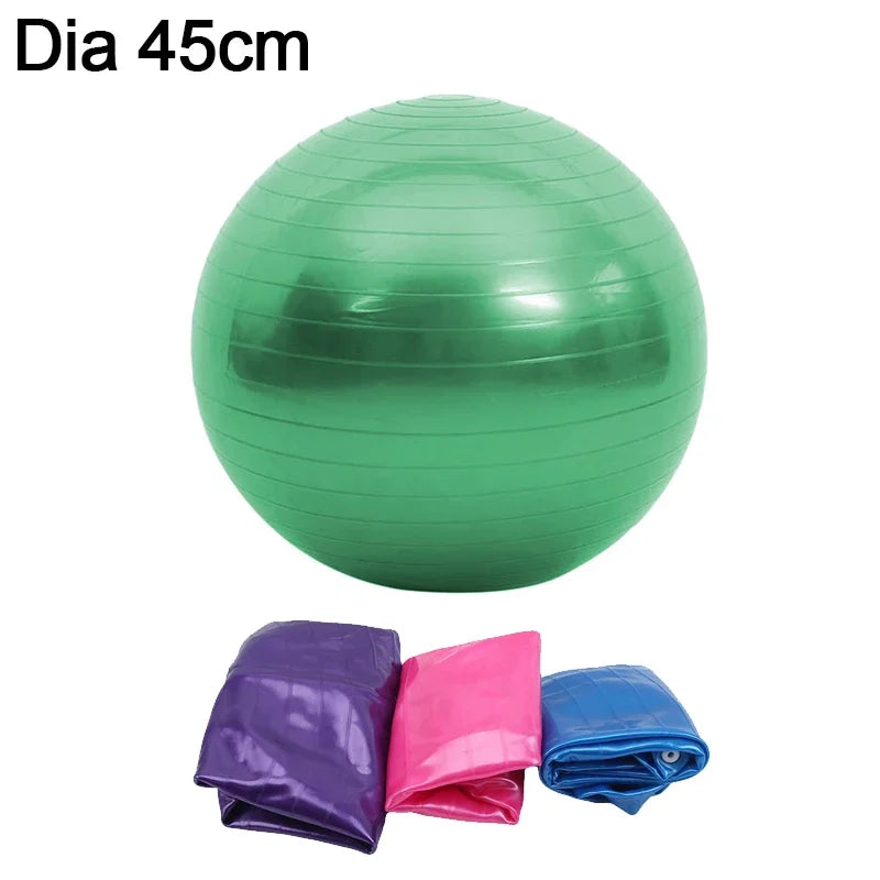 Durable PVC Yoga Ball with Textured Grip, Pump Can Be Selected 45/25cm