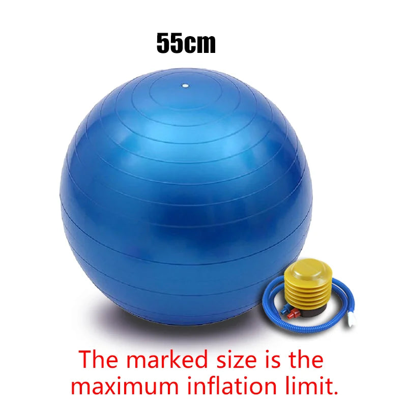 Anti-Burst Yoga & Pilates Ball – 25/55/75cm Fitness Sculpting Ball
