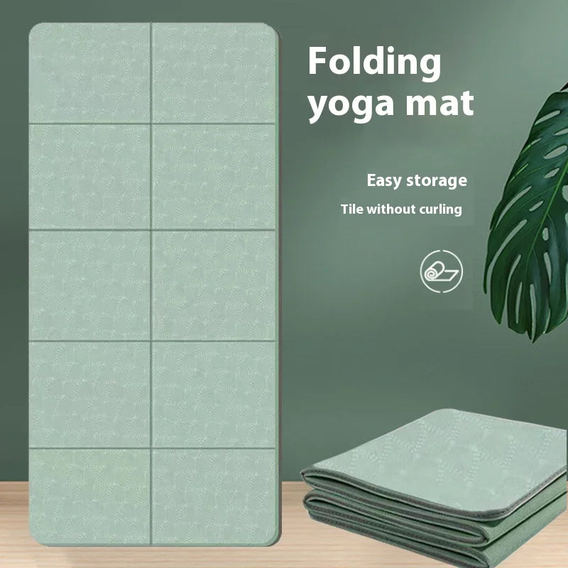 Foldable Anti-Slip Yoga & Nap Mat – Portable Thick Floor Mat for Home & Travel