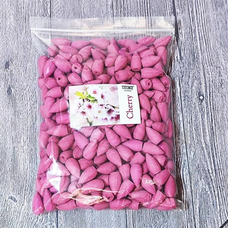 Backflow Incense Cones – Mixed Natural Scents for Waterfall Burners - 100g about 56pcs