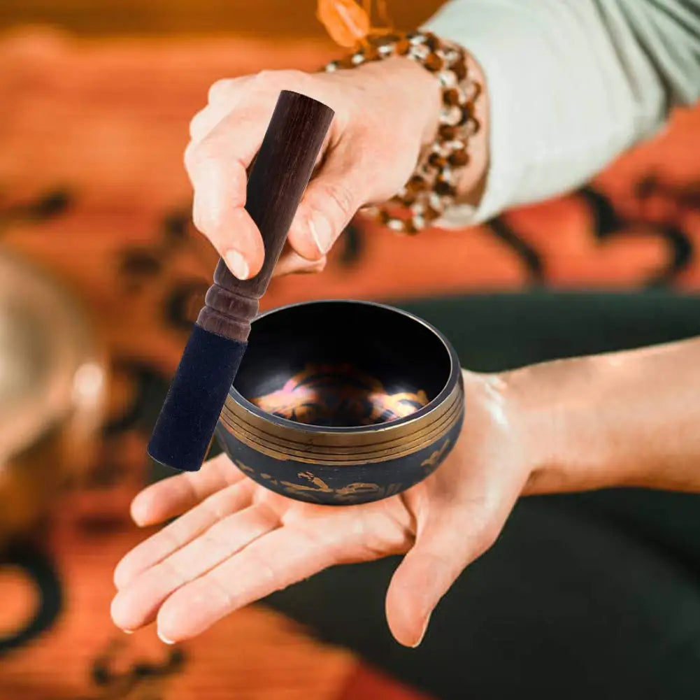 Tibetan Singing Bowl Set for Meditation & Healing