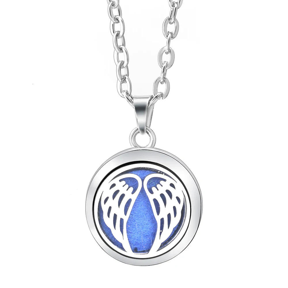 Essential Oil Diffuser Necklace – Stainless Steel Locket Pendant