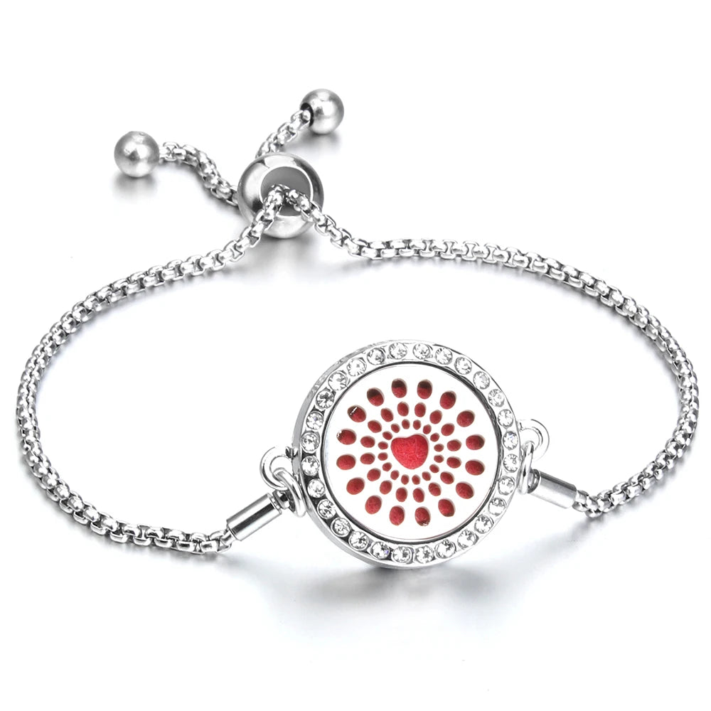 Adjustable Aromatherapy Bracelet – Aroma Perfume Essential Oil Diffuser Jewelry