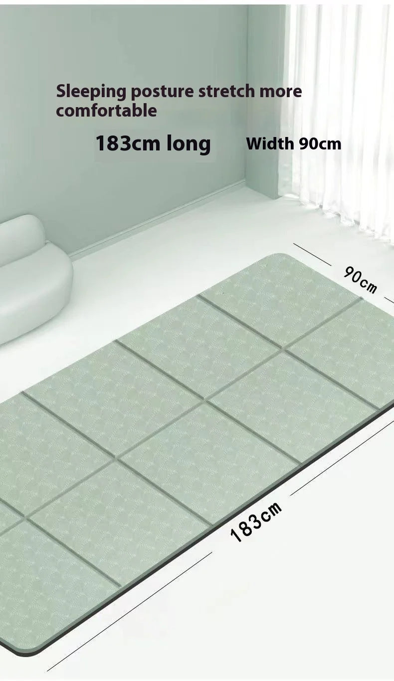 Foldable Anti-Slip Yoga & Nap Mat – Portable Thick Floor Mat for Home & Travel