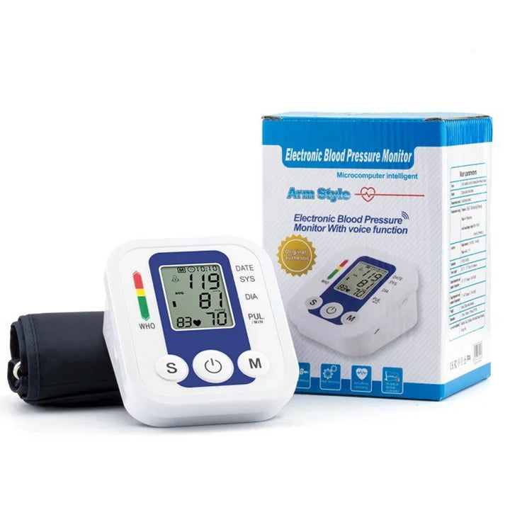 Digital Arm Blood Pressure Monitor – LCD Portable BP Meter