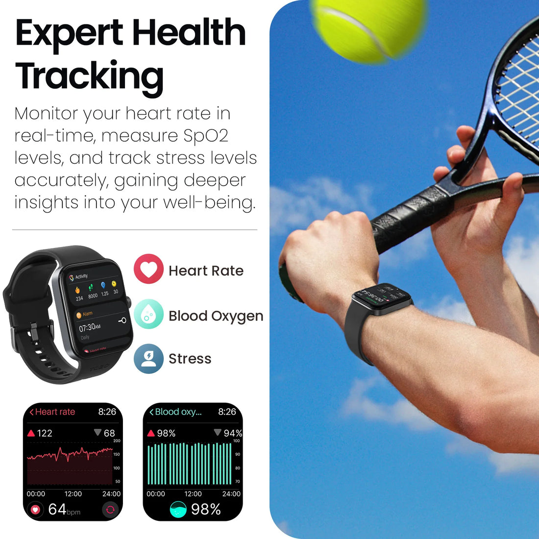 TOZO S4 AcuFit Smartwatch 1.78" AMOLED Screen