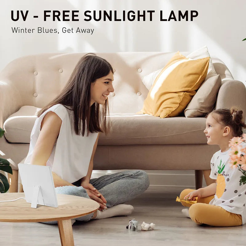 10,000 Lux Full Spectrum SAD Lamp – Adjustable Brightness & Color Temperature