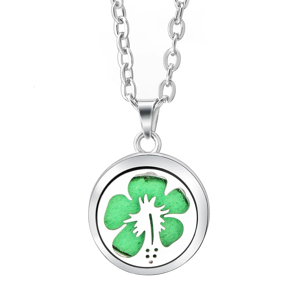 Essential Oil Diffuser Necklace – Stainless Steel Locket Pendant