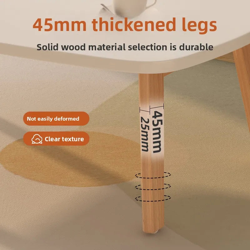 Foldable Solid Wood Coffee Table – Small Apartment Living Room Furniture