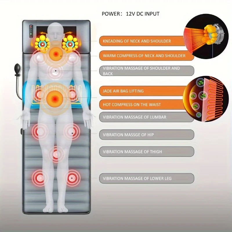 Whole Body Vibrating Massage Mat with Heat